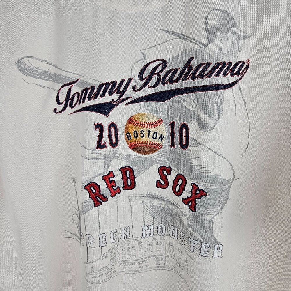 Tommy Bahama 2010 Boston‎ Red Sox Collectors Silk Shirt Large Edition #432/1000